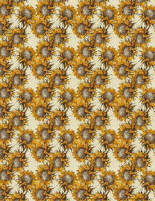 Rolgordijn voor het raam Zonnebloem