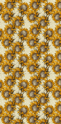 Rolgordijn voor het raam Zonnebloem