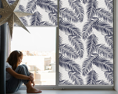 Rolgordijn voor het raam Varenbladeren