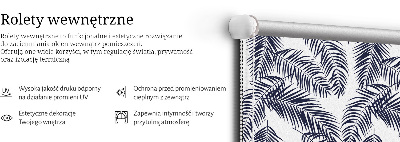 Rolgordijn voor het raam Varenbladeren