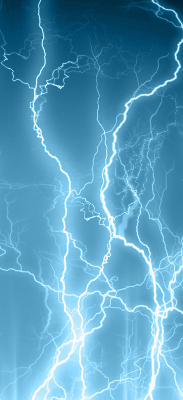 Rolgordijn voor het raam Bliksem