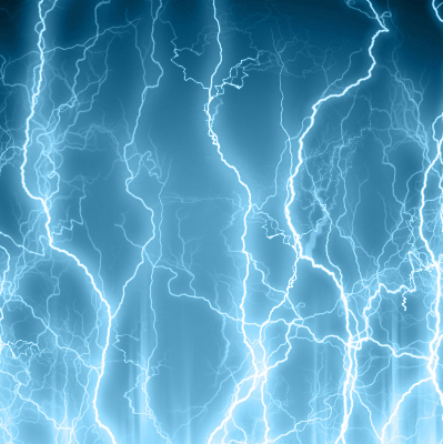 Rolgordijn voor het raam Bliksem