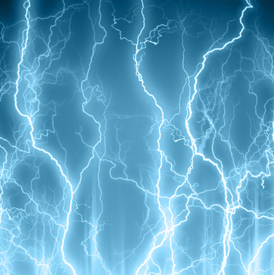 Rolgordijn voor het raam Bliksem