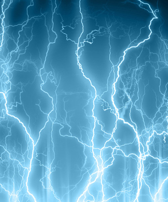 Rolgordijn voor het raam Bliksem