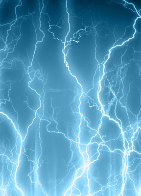 Rolgordijn voor het raam Bliksem