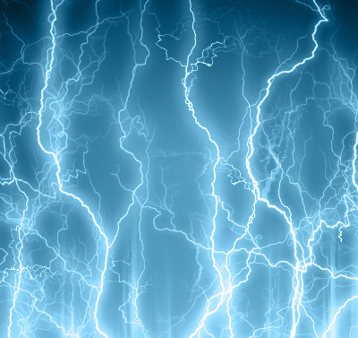 Rolgordijn voor het raam Bliksem