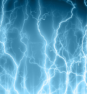 Rolgordijn voor het raam Bliksem