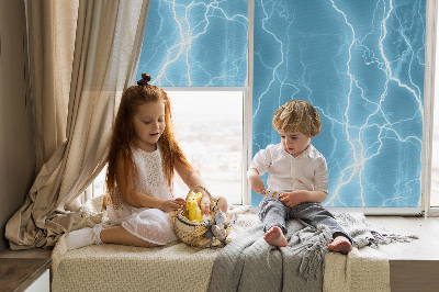 Rolgordijn voor het raam Bliksem