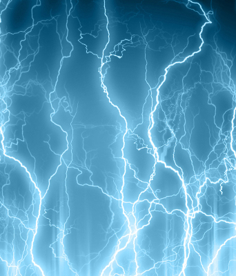 Rolgordijn voor het raam Bliksem