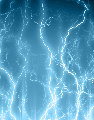 Rolgordijn voor het raam Bliksem