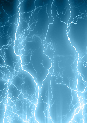 Rolgordijn voor het raam Bliksem