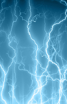 Rolgordijn voor het raam Bliksem