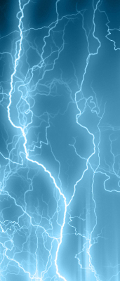 Rolgordijn voor het raam Bliksem