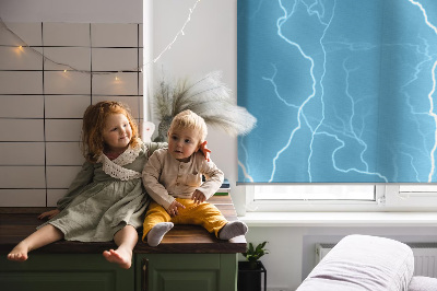 Rolgordijn voor het raam Bliksem