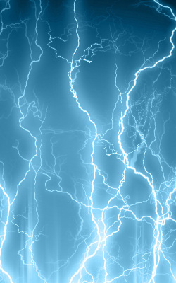 Rolgordijn voor het raam Bliksem