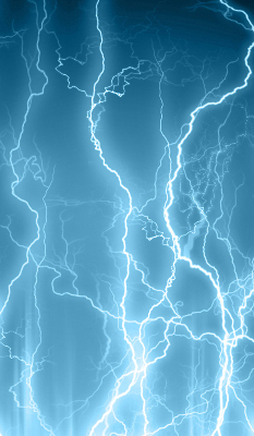 Rolgordijn voor het raam Bliksem