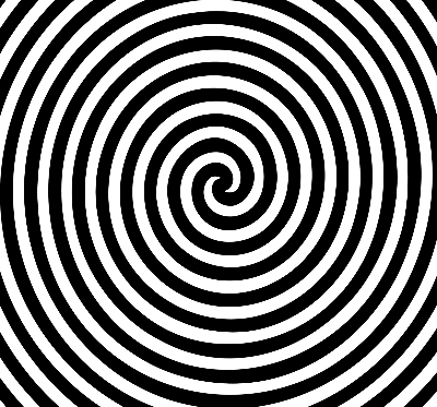 Rolgordijn verduisterend Hypnotiserende cirkel