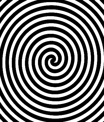 Rolgordijn verduisterend Hypnotiserende cirkel