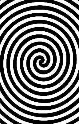 Rolgordijn verduisterend Hypnotiserende cirkel