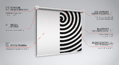 Rolgordijn verduisterend Hypnotiserende cirkel