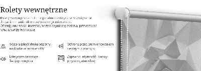 Rolgordijn voor het raam 3D-papiermuur