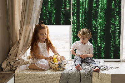 Rolgordijn verduisterend Groene cijfers