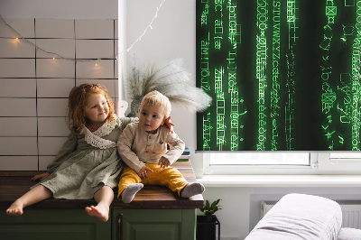 Rolgordijn verduisterend Groene cijfers