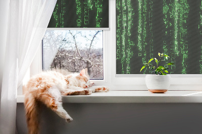 Rolgordijn verduisterend Groene cijfers