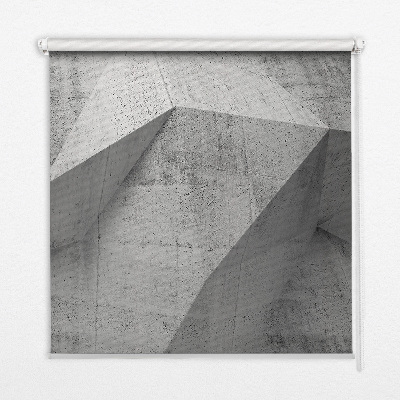 Rolgordijn voor het raam 3D stenen muur