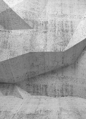 Rolgordijn voor het raam 3D stenen muur