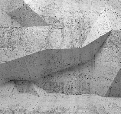 Rolgordijn voor het raam 3D stenen muur