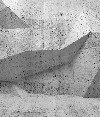 Rolgordijn voor het raam 3D stenen muur