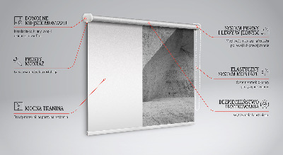 Rolgordijn voor het raam 3D stenen muur