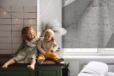 Rolgordijn voor het raam 3D stenen muur