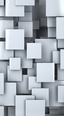 Rolgordijn verduisterend Grijze 3D-vierkanten