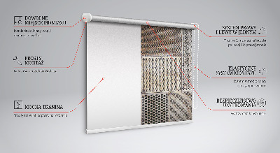 Rolgordijn verduisterend Metalen wand