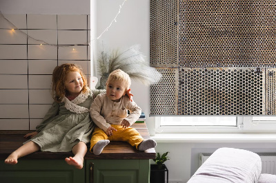 Rolgordijn verduisterend Metalen wand