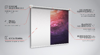 Rolgordijn voor het raam Melkwegstelsel