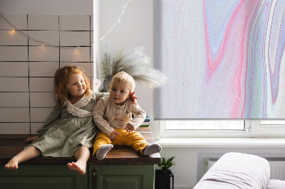 Rolgordijn voor het raam Kleurrijke verfvlekken