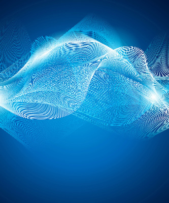 Rolgordijn verduisterend Blauwe animatie