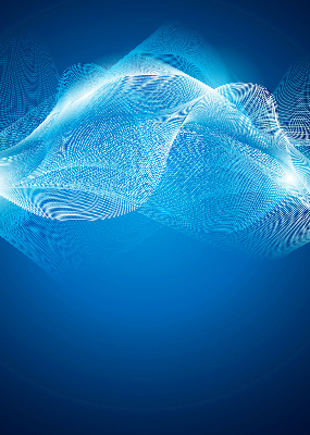 Rolgordijn verduisterend Blauwe animatie