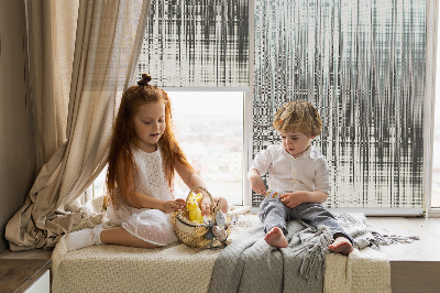 Rolgordijn voor het raam Spiegelabstractie