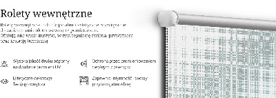 Rolgordijn voor het raam Spiegelabstractie