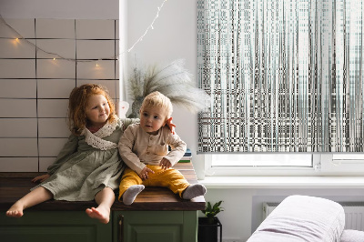 Rolgordijn voor het raam Spiegelabstractie