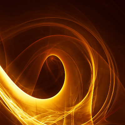 Rolgordijn verduisterend Oranje abstractie