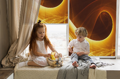 Rolgordijn verduisterend Oranje abstractie