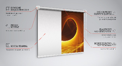 Rolgordijn verduisterend Oranje abstractie