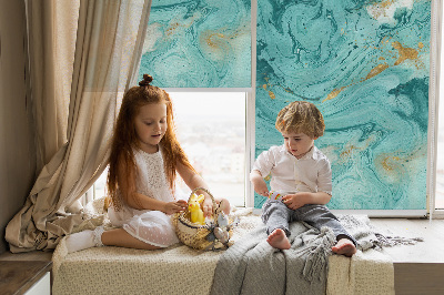 Rolgordijn verduisterend Turquoise graniet