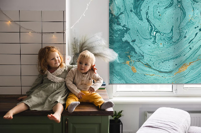 Rolgordijn verduisterend Turquoise graniet