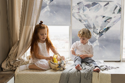 Rolgordijn voor het raam Diamanten